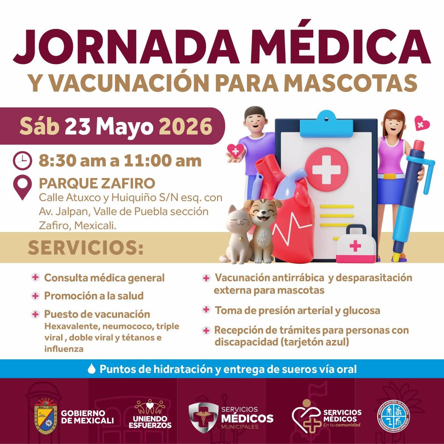 JORNADA MÉDICA Y JORNADA DE VACUNACIÓN PARA MASCOTAS