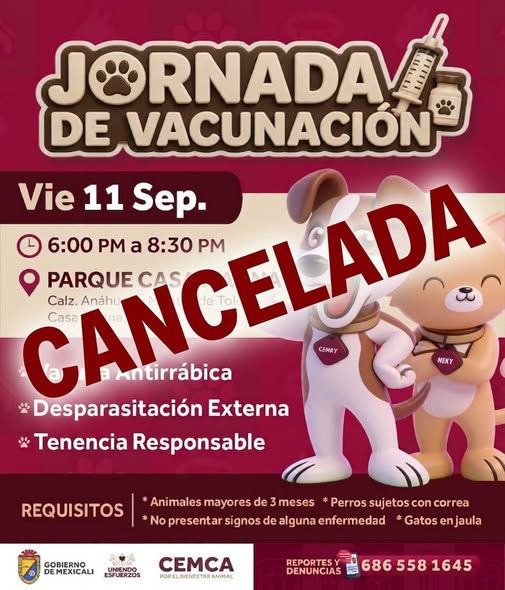 JORNADA DE VACUNACIÓN PARA MASCOTAS