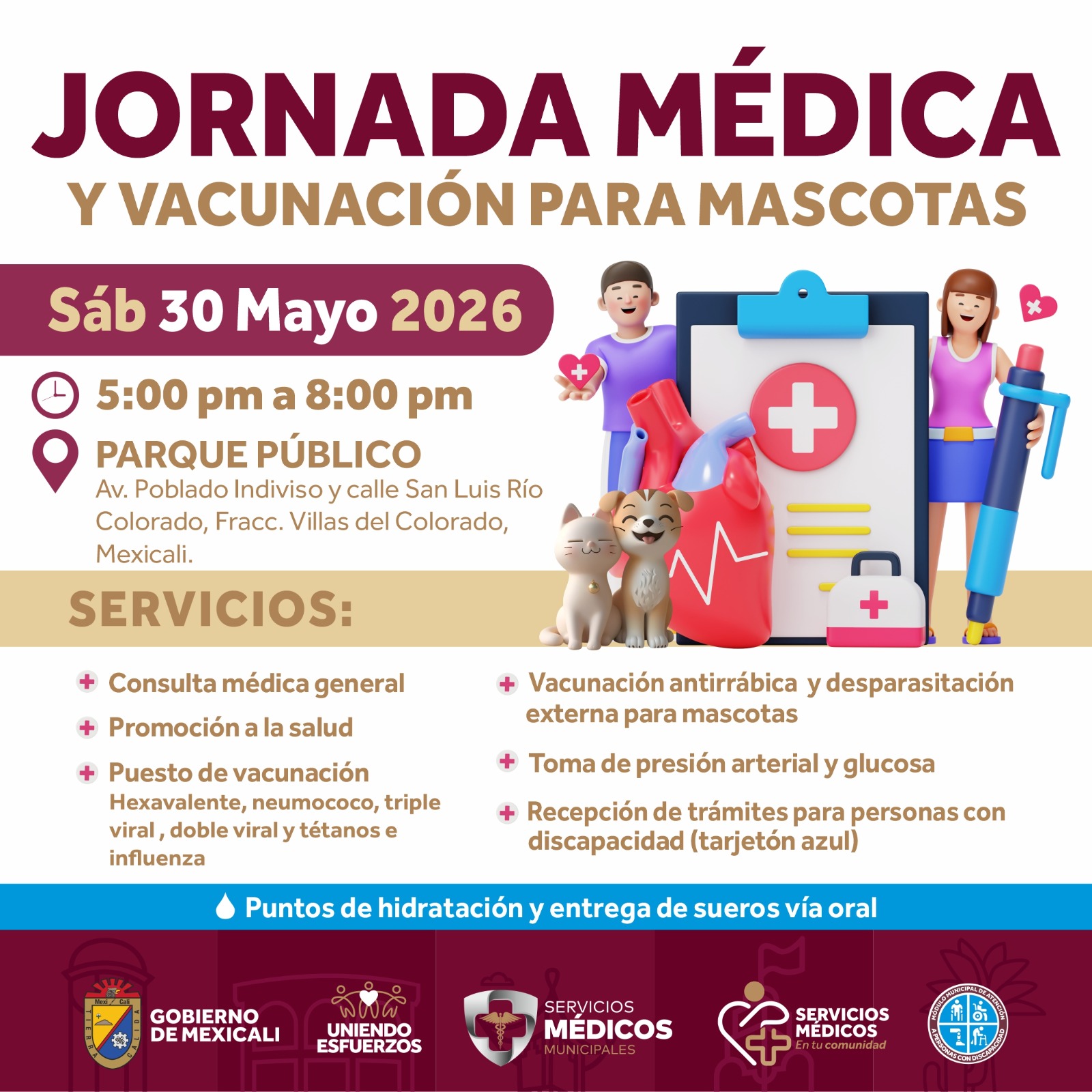 JORNADA MÉDICA Y JORNADA DE VACUNACIÓN PARA MASCOTAS