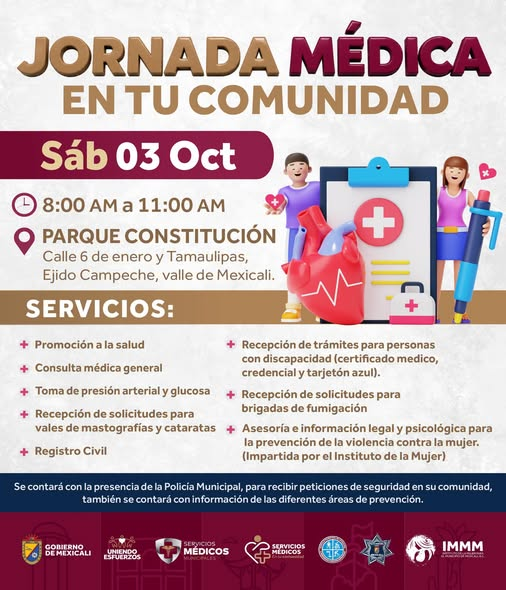 JORNADA MÉDICA EN TU COMUNIDAD