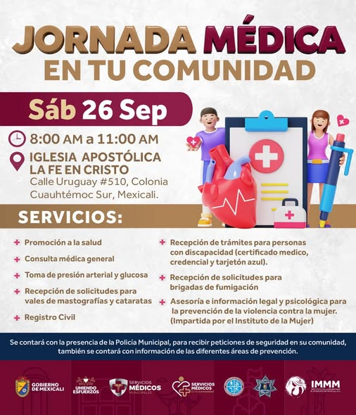 JORNADA MÉDICA EN TU COMUNIDAD