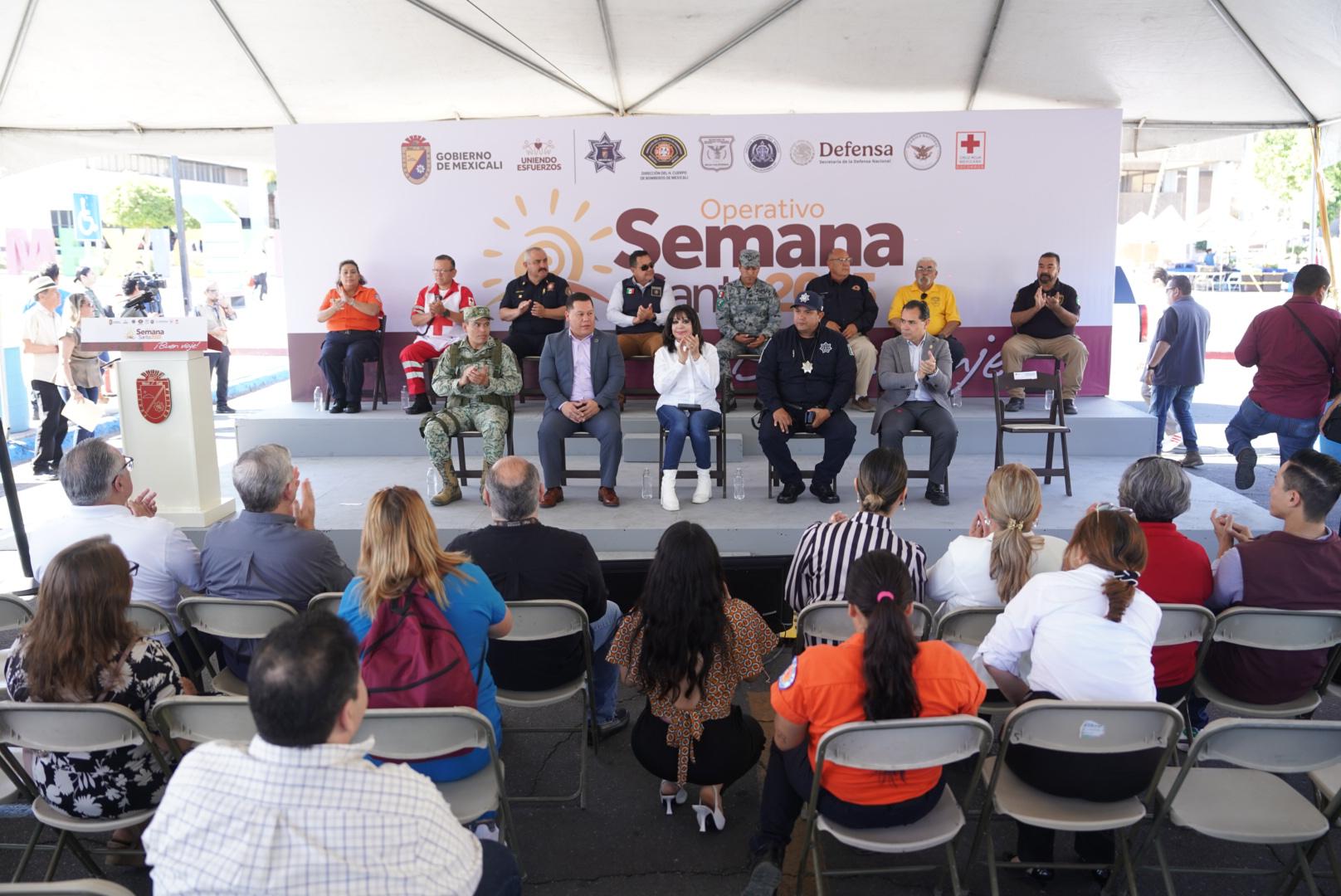 NORMA BUSTAMANTE ACTIVA EL OPERATIVO SEMANA SANTA SEGURA EN MEXICALI
