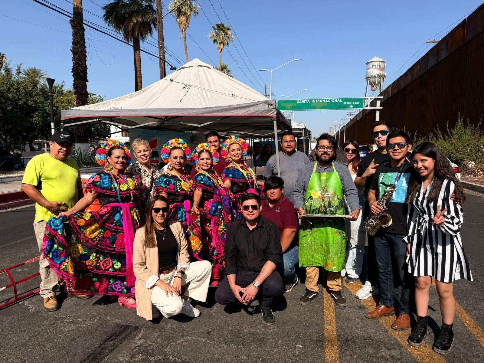 "ARTE EN LA FRONTERA" TRANSFORMA LA LÍNEA FRONTERIZA DE MEXICALI EN UN ESCENARIO CULTURAL