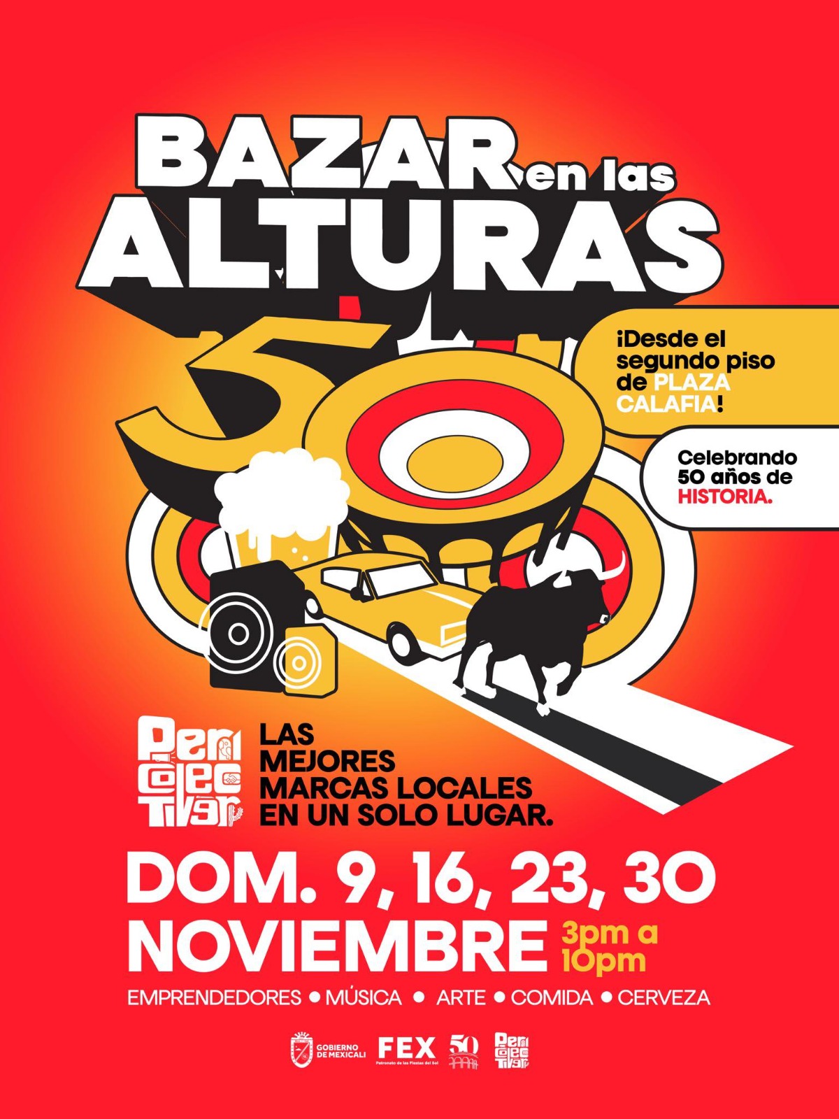 50 AÑOS DE TRADICIÓN: LA PLAZA DE TOROS CALAFIA LO CELEBRA CON EL GRAN "BAZAR EN LAS ALTURAS"