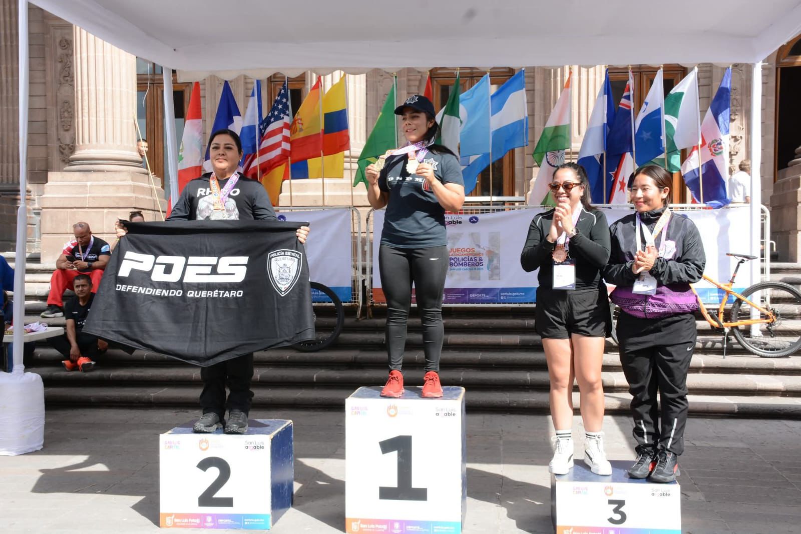 AGENTE MUNICIPAL AURORA PÉREZ LÓPEZ GANA CUATRO MEDALLAS DE PRIMER LUGAR EN LOS XII JUEGOS LATINOAMERICANOS DE POLICÍAS Y BOMBEROS