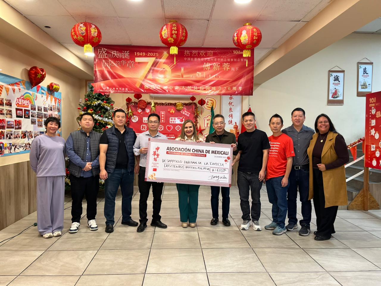 ASOCIACIÓN CHINA DE MEXICALI SE UNE A CENAS NAVIDEÑAS DE DIF
