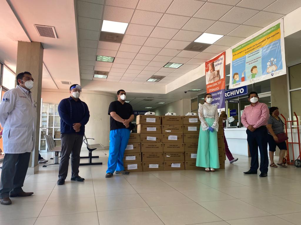 ENTREGA ALCALDESA DONATIVO DE VENTILADORES AL HOSPITAL GENERAL
