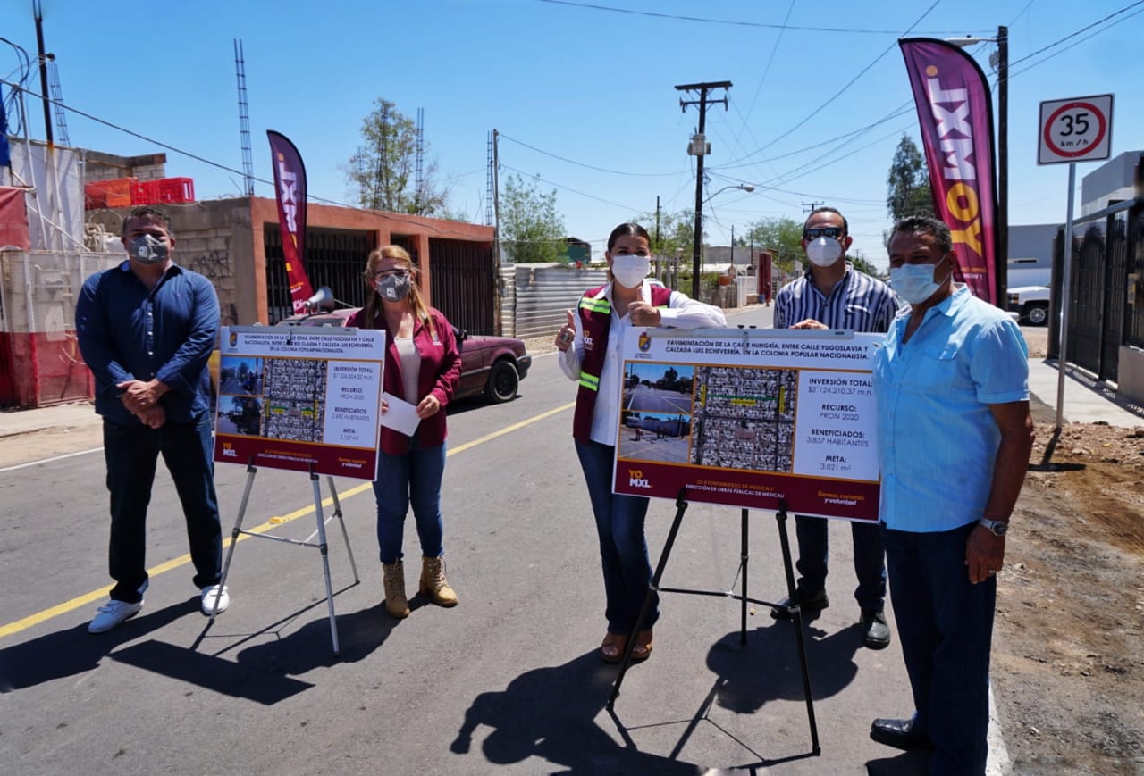 EN MEDIO DE LA PANDEMIA EL PROGRAMA DE OBRA PÚBLICA EN MEXICALI CONTINÚA AVANZANDO