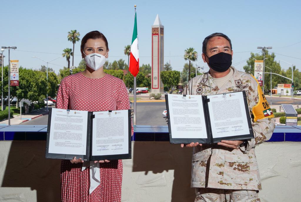 FORMALIZA EL GOBIERNO MUNICIPAL ENTREGA-RECEPCIÓN DE UN PREDIO PARA LA CONSTRUCCIÓN DE UNA COMPAÑÍA DE LA GUARDIA NACIONAL