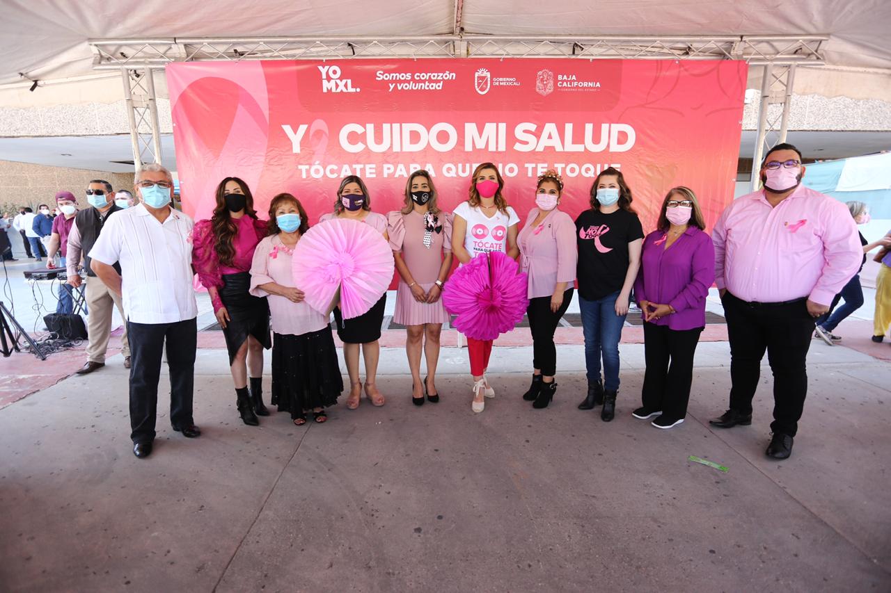 EN EL DIA MUNDIAL DE LA LUCHA CONTRA EL CANCER DE MAMA ALCALDESA EXHORTA A LAS MUJERES MEXICALENSES A CUIDAR SU SALUD