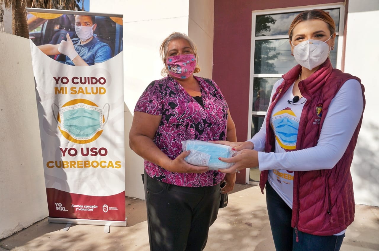 ANUNCIA ALCALDESA MARINA DEL PILAR INSTALACIÓN DE MÓDULOS PARA FACILITAR CUBREBOCAS A LOS MEXICALENSES