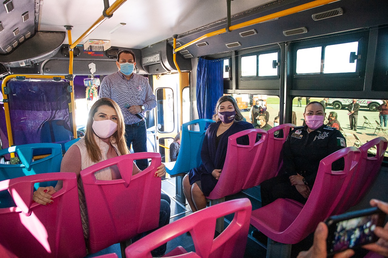 EL GOBIERNO MUNICIPAL ANUNCIA TRANSPORTE SEGURO “FUERZA ROSA” PARA LAS MUJERES