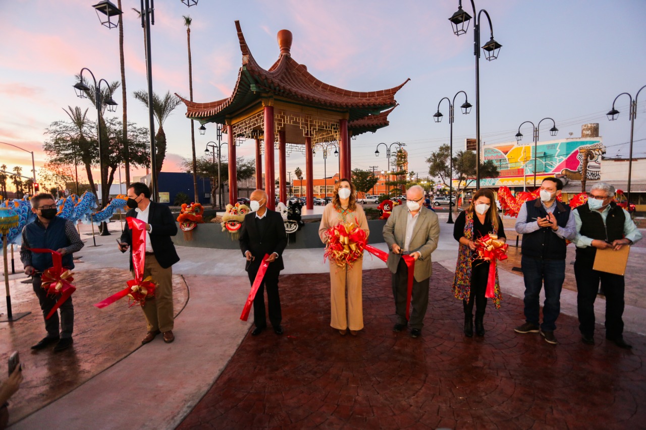 CONCLUYEN TRABAJOS DE REMODELACIÓN EN GLORIETA MORELOS Y PAGODA CHINA EN EL CENTRO HISTÓRICO
