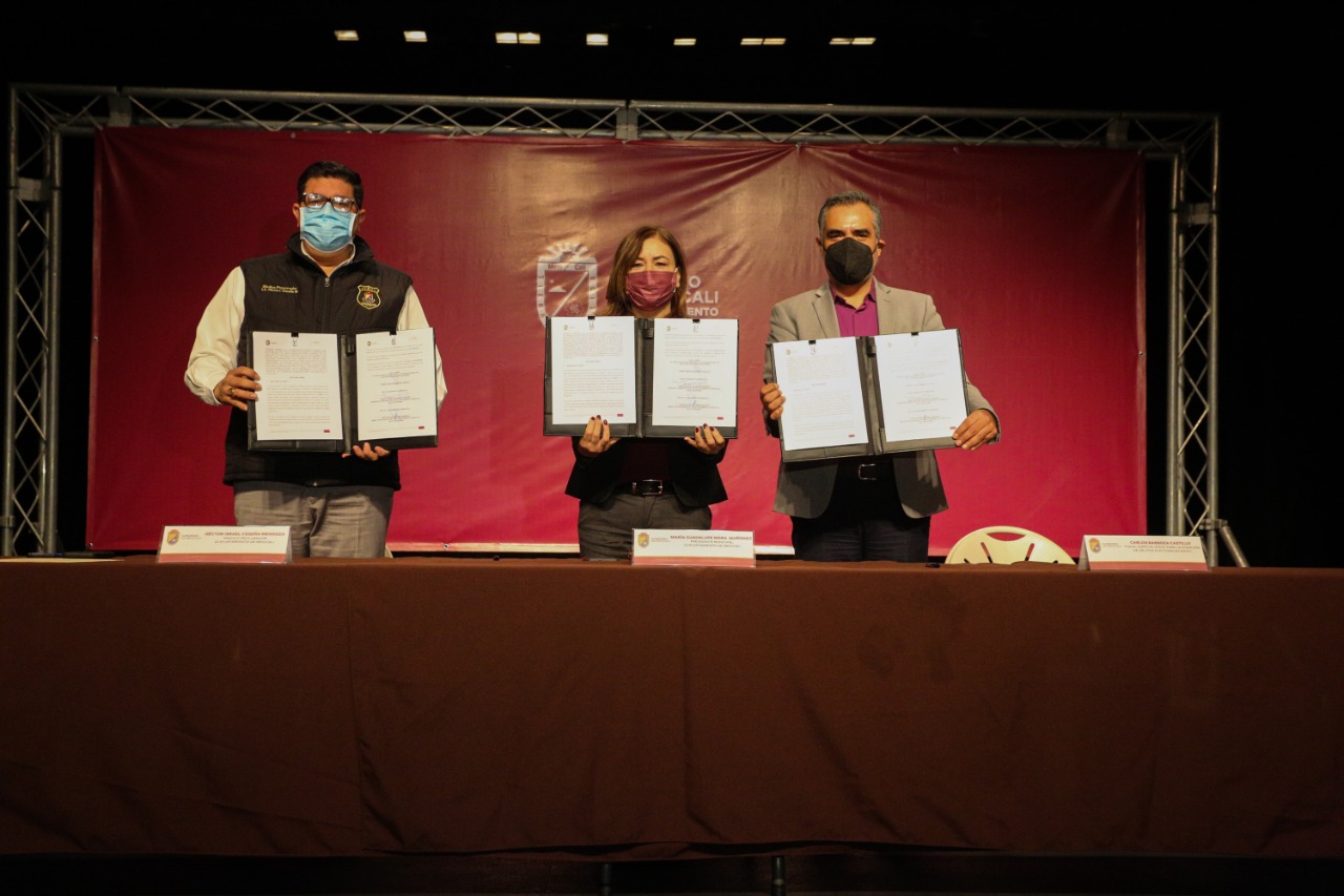 FIRMAN CONVENIO POR EL BLINDAJE ELECTORAL