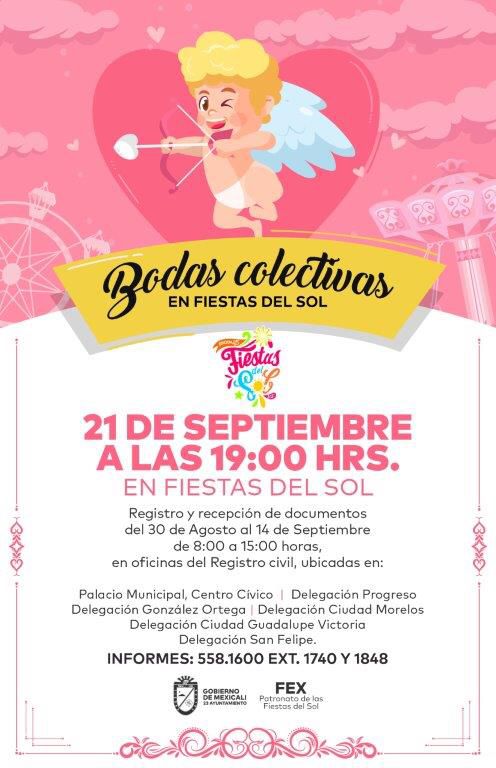 Bodas colectivas en fiestas del sol